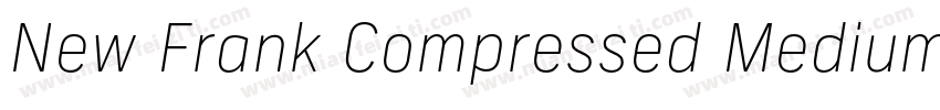 New Frank Compressed Medium字体转换